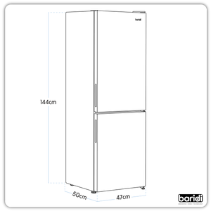 Baridi DH252 60/40 Low Frost Fridge Freezer 157L Capacity - White - additional view 20