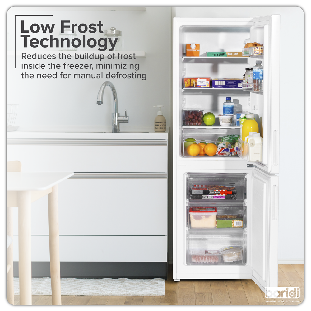 Baridi DH252 60/40 Low Frost Fridge Freezer 157L Capacity - White - additional view 12