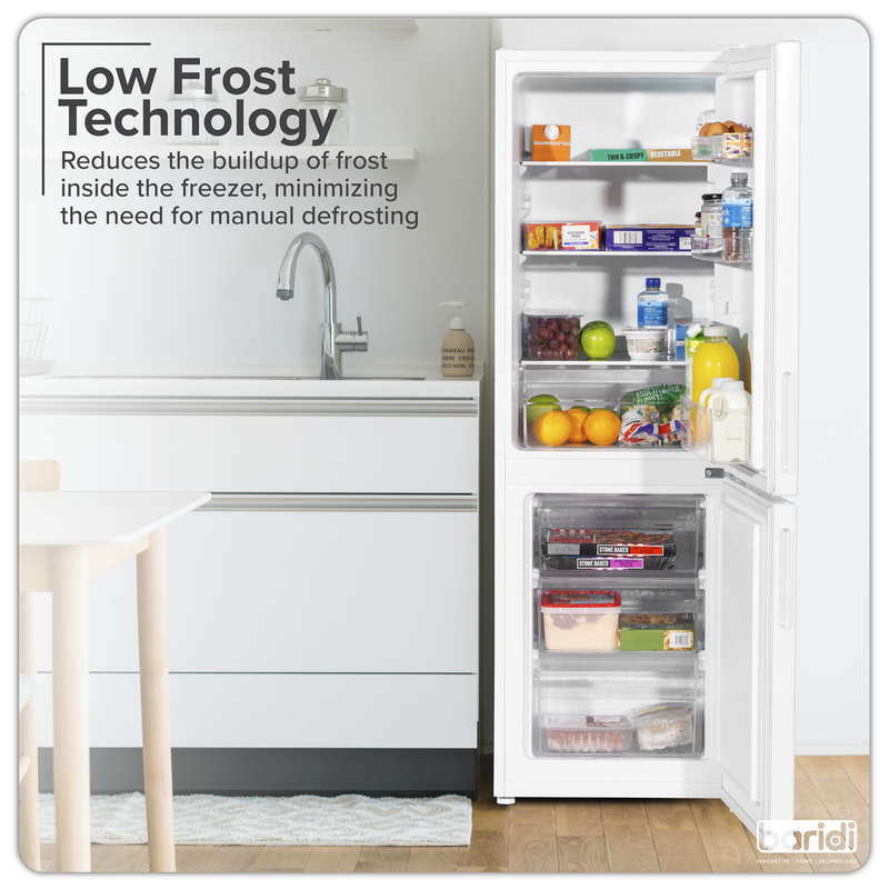 Baridi DH252 60/40 Low Frost Fridge Freezer 157L Capacity - White - additional view 12