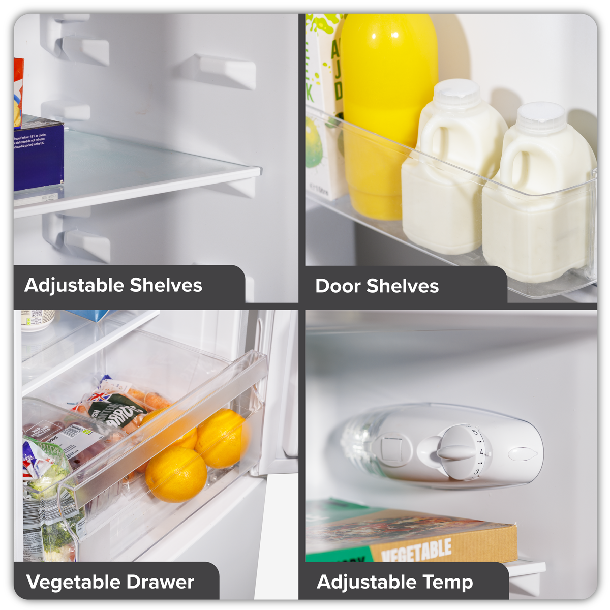 Baridi DH252 60/40 Low Frost Fridge Freezer 157L Capacity - White - additional view 17