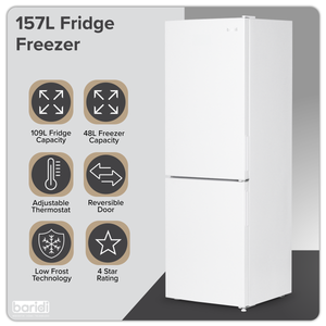 Baridi DH252 60/40 Low Frost Fridge Freezer 157L Capacity - White - additional view 18