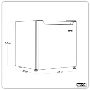 Baridi DH254 Mini Tabletop Fridge/Freezer, 31L Capacity - White - additional view 11