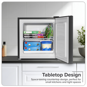 Baridi DH255 Mini Tabletop Fridge/Freezer, 31L Capacity - Black - additional view 4