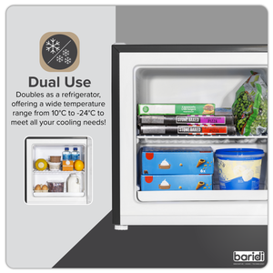 Baridi DH255 Mini Tabletop Fridge/Freezer, 31L Capacity - Black - additional view 5