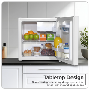 Baridi DH256 Tabletop Fridge with Ice Box, 46L Capacity, Adjustable Thermostat - White - additional view 18