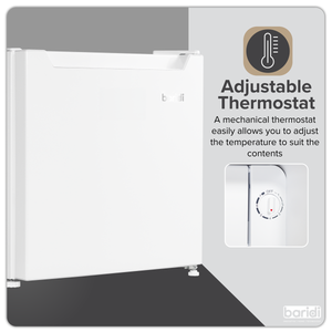 Baridi DH256 Tabletop Fridge with Ice Box, 46L Capacity, Adjustable Thermostat - White - additional view 21