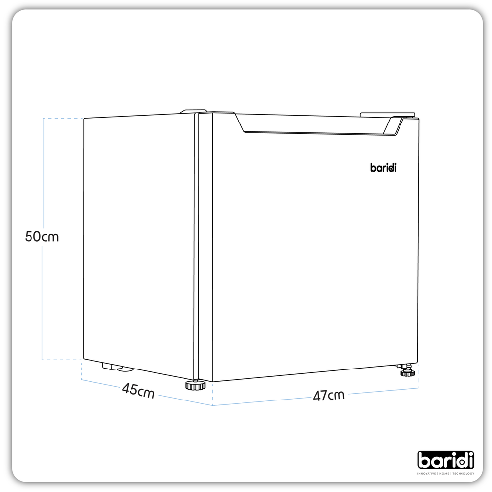 Baridi DH257 Tabletop Fridge with Ice Box, 46L Capacity - additional view 9