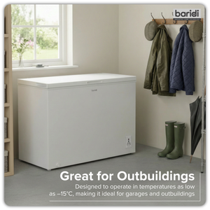 Baridi DH258 Freestanding Chest Freezer 254L Capacity - White - additional view 8