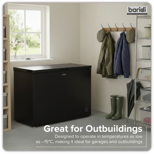 Baridi DH259 Freestanding Chest Freezer 254L Capacity - Black - additional view 3