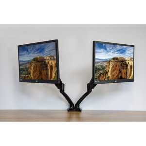 Dellonda DH25 Adjustable Double Monitor Arm with 360° Rotation - Black - additional view 6