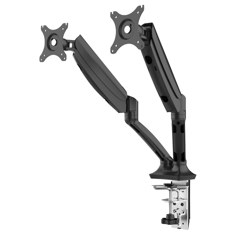 Dellonda DH25 Adjustable Double Monitor Arm with 360° Rotation - Black - additional view 2