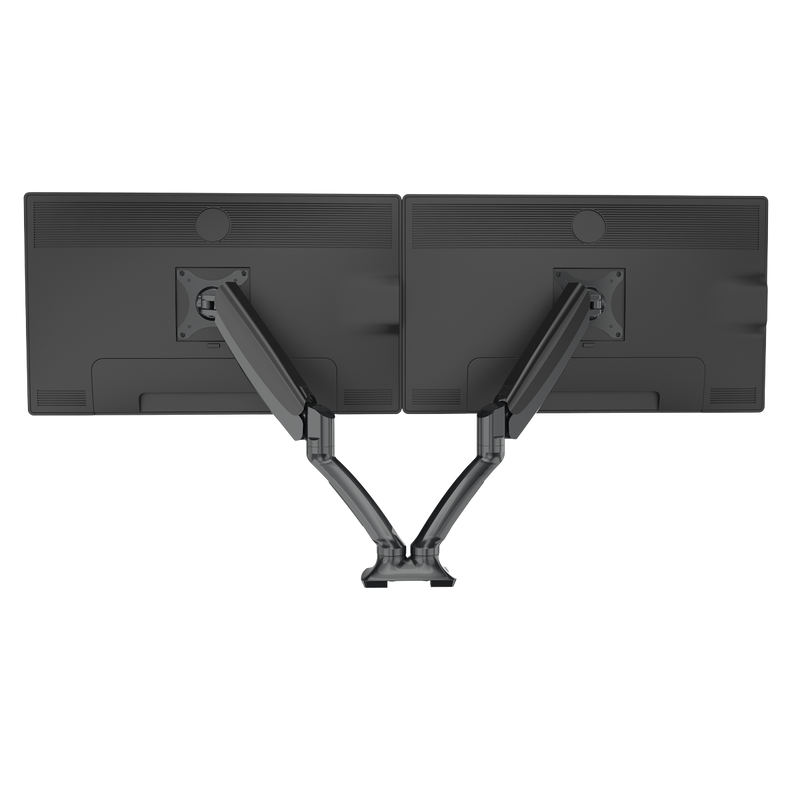 Dellonda DH25 Adjustable Double Monitor Arm with 360° Rotation - Black - additional view 4