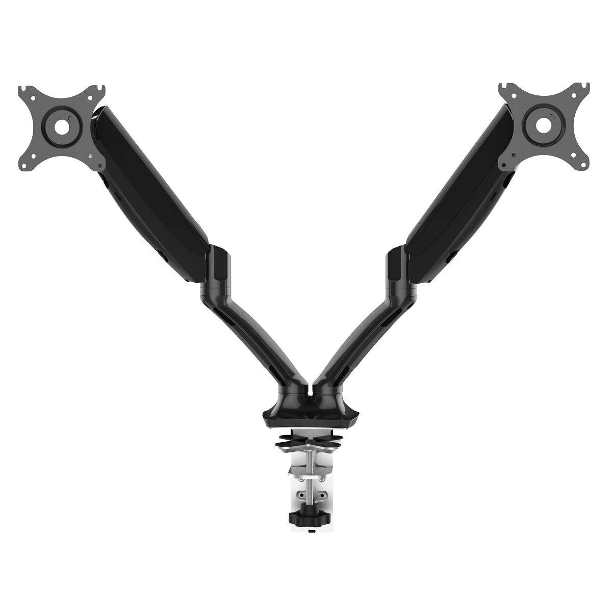 Dellonda DH25 Adjustable Double Monitor Arm with 360° Rotation - Black - additional view 3
