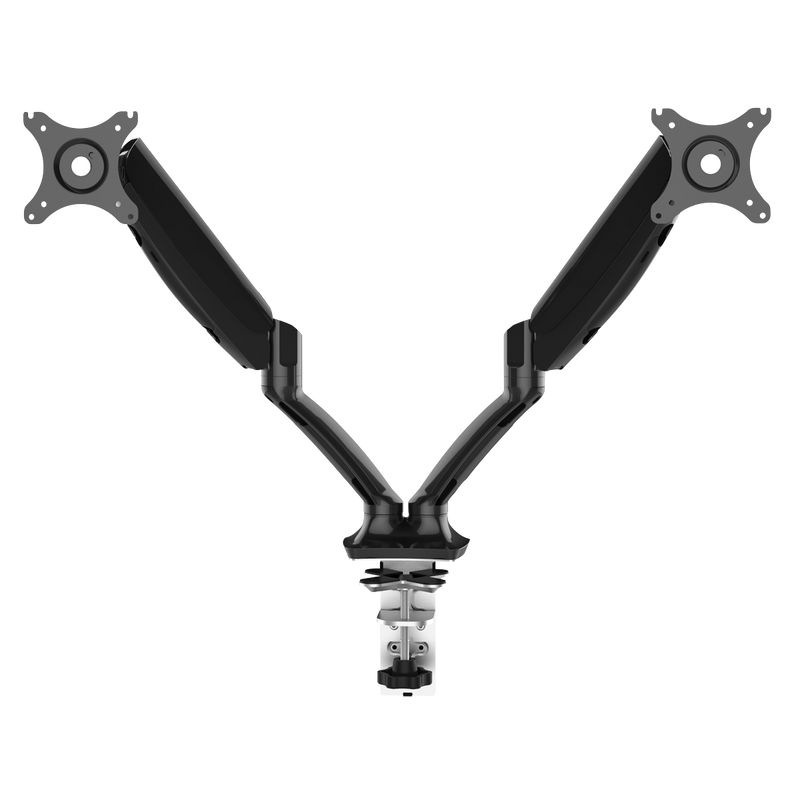 Dellonda DH25 Adjustable Double Monitor Arm with 360° Rotation - Black - additional view 3