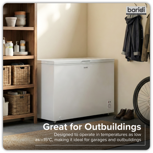Baridi DH260 Freestanding Chest Freezer 299L Capacity - White - additional view 6