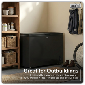 Baridi DH261 Freestanding Chest Freezer 299L Capacity - Black - additional view 4