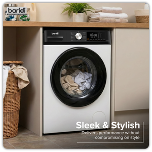 Baridi DH262 8kg Washing Machine, Front Loading, 1400rpm Energy Rating A - White - additional view 7