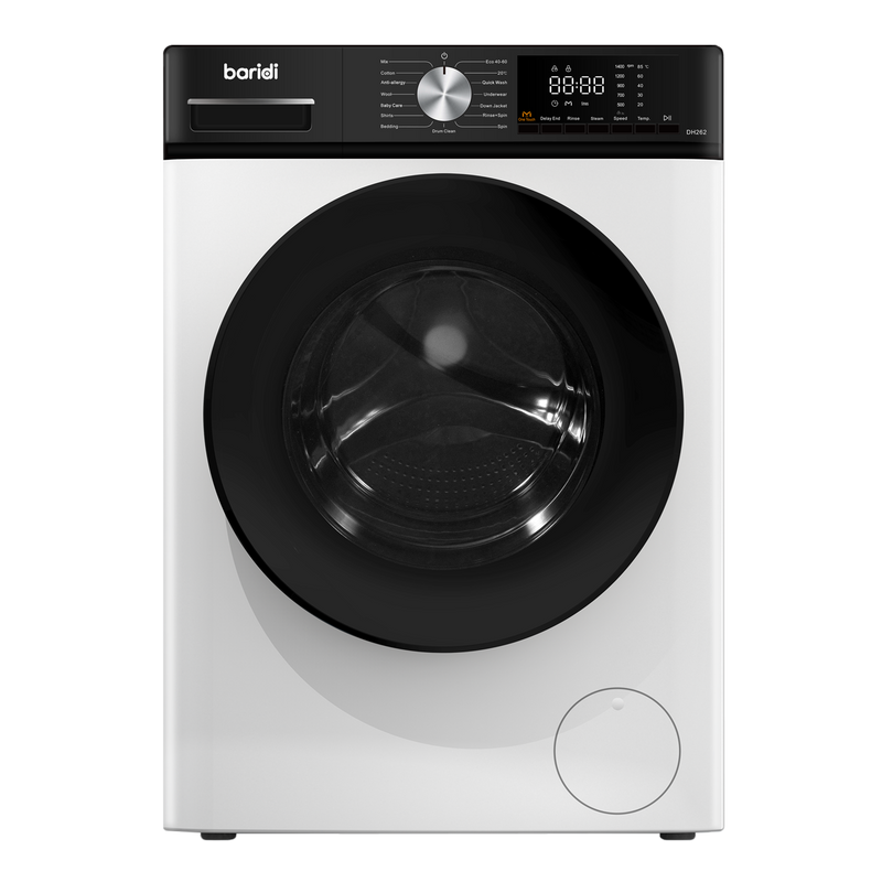 Baridi DH262 8kg Washing Machine, Front Loading, 1400rpm Energy Rating A - White - additional view 10