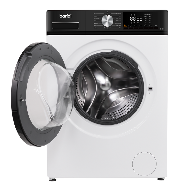 Baridi DH262 8kg Washing Machine, Front Loading, 1400rpm Energy Rating A - White - additional view 11