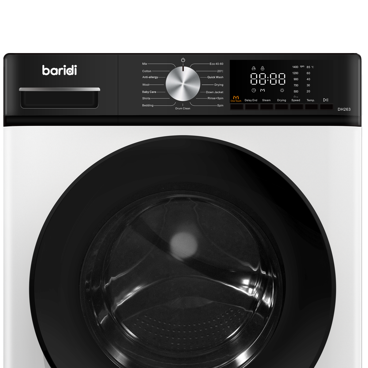 Baridi DH263 8/5kg Washer Dryer, Front Loading, 1400rpm Energy Rating A - White - additional view 7