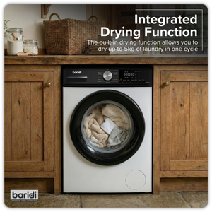 Baridi DH263 8/5kg Washer Dryer, Front Loading, 1400rpm Energy Rating A - White - additional view 11