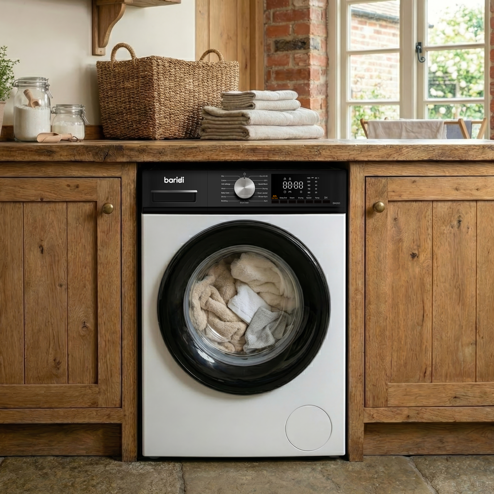 Baridi DH263 8/5kg Washer Dryer, Front Loading, 1400rpm Energy Rating A - White - additional view 15