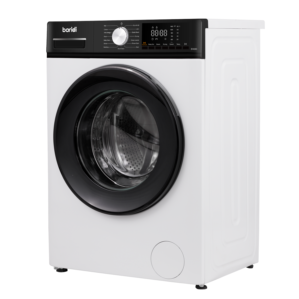 Baridi DH263 8/5kg Washer Dryer, Front Loading, 1400rpm Energy Rating A - White - additional view 2