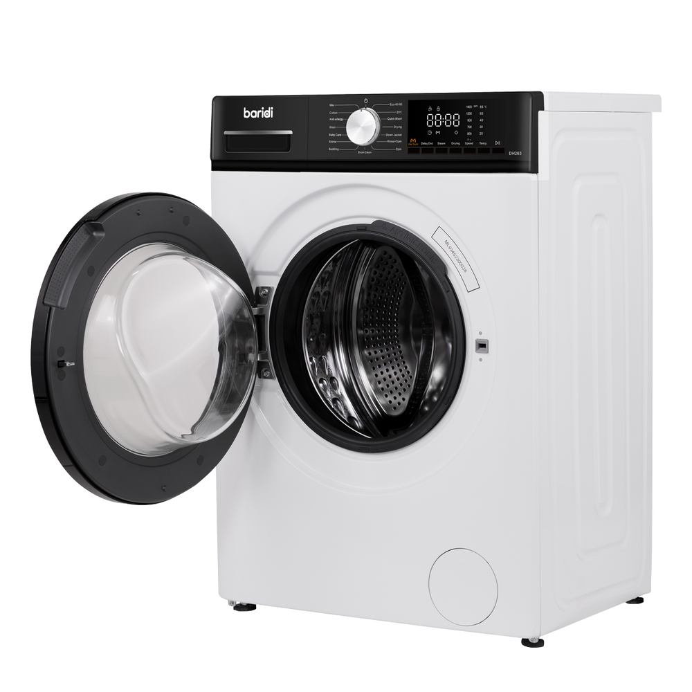 Baridi DH263 8/5kg Washer Dryer, Front Loading, 1400rpm Energy Rating A - White - additional view 4