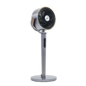 Baridi DH264 12" Pedestal Fan with Remote Control, Back Light & 12hr Timer - Grey