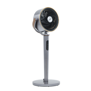 Baridi DH264 12" Pedestal Fan with Remote Control, Back Light & 12hr Timer - Grey