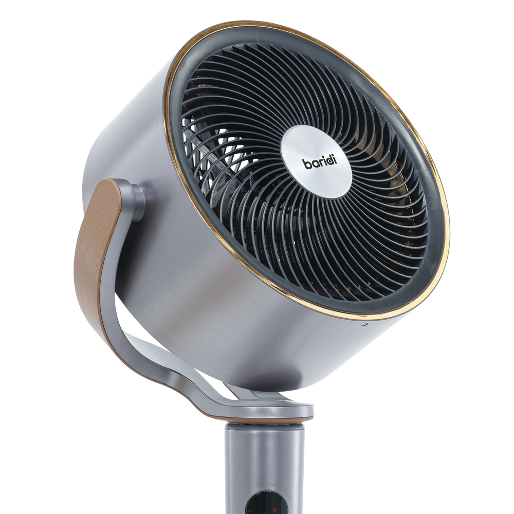 Baridi DH264 12" Pedestal Fan with Remote Control, Back Light & 12hr Timer - Grey - additional view 2