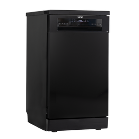 Baridi DH267 Slimline Freestanding Dishwasher 45cm Wide 10 Place Settings - Black