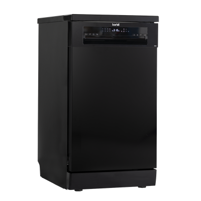 Baridi DH267 Slimline Freestanding Dishwasher 45cm Wide 10 Place Settings - Black