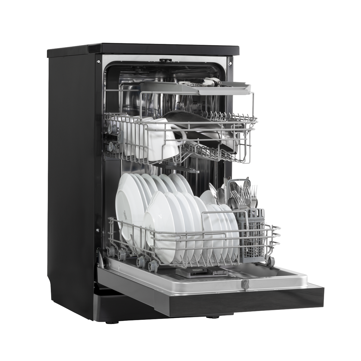 Baridi DH267 Slimline Freestanding Dishwasher 45cm Wide 10 Place Settings - Black - additional view 19