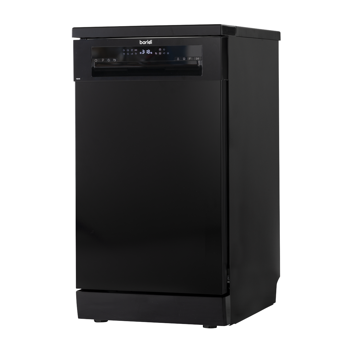 Baridi DH267 Slimline Freestanding Dishwasher 45cm Wide 10 Place Settings - Black - additional view 2
