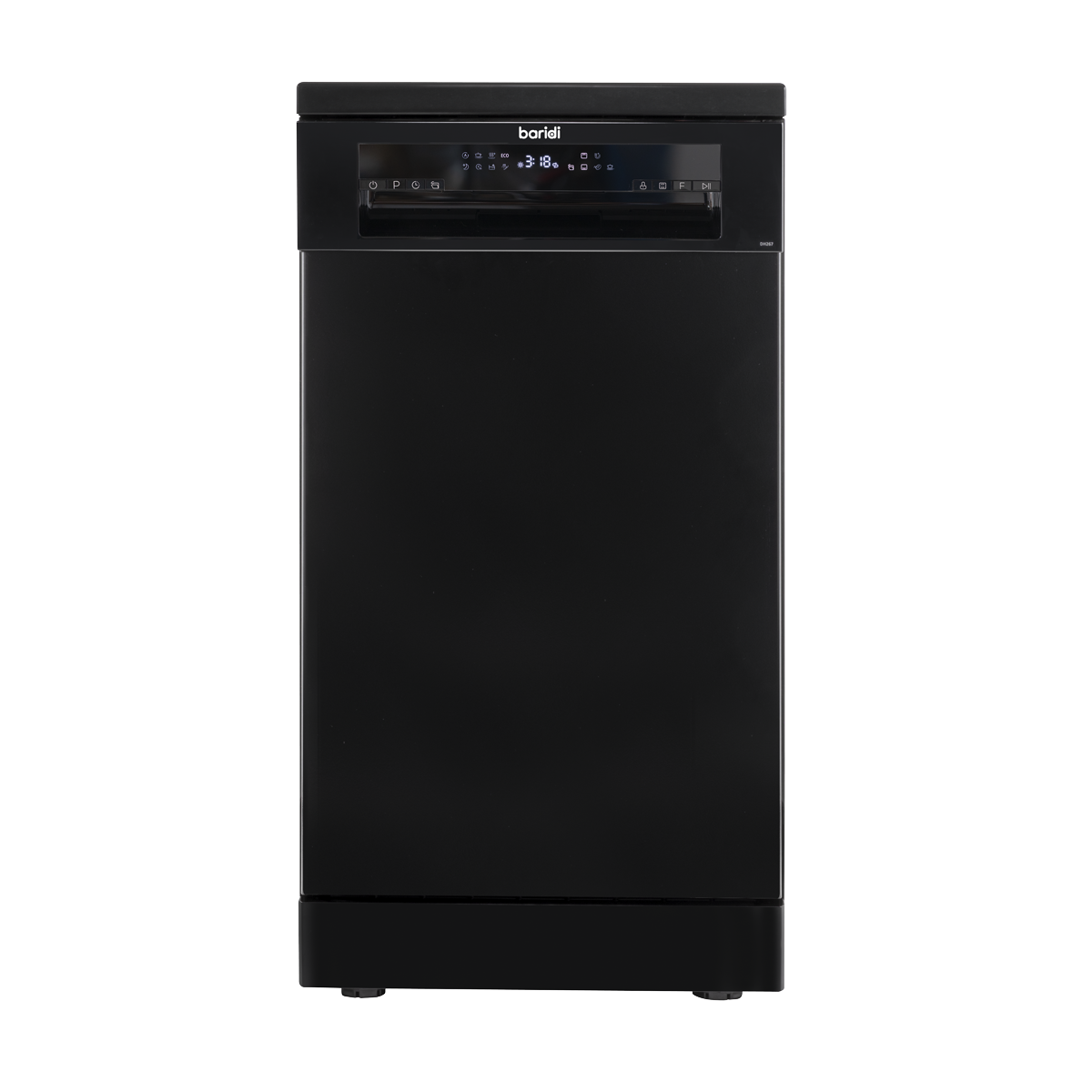 Baridi DH267 Slimline Freestanding Dishwasher 45cm Wide 10 Place Settings - Black - additional view 3