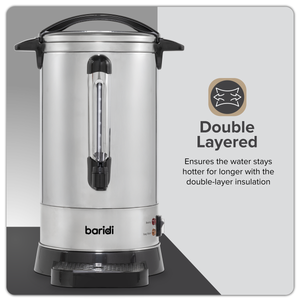 Baridi DH269 Hot Water Boiler/Tea Urn 10L Capacity, Stainless Steel - additional view 8