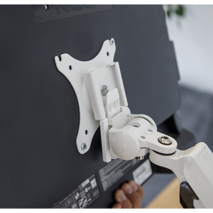 Dellonda DH26 Adjustable Single Monitor Arm with 360° Rotation - White - additional view 6
