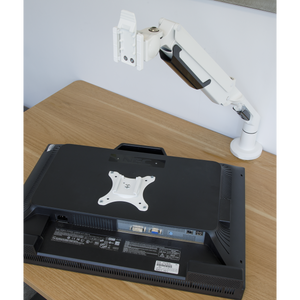 Dellonda DH26 Adjustable Single Monitor Arm with 360° Rotation - White - additional view 9