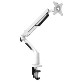 Dellonda DH26 Adjustable Single Monitor Arm with 360° Rotation - White