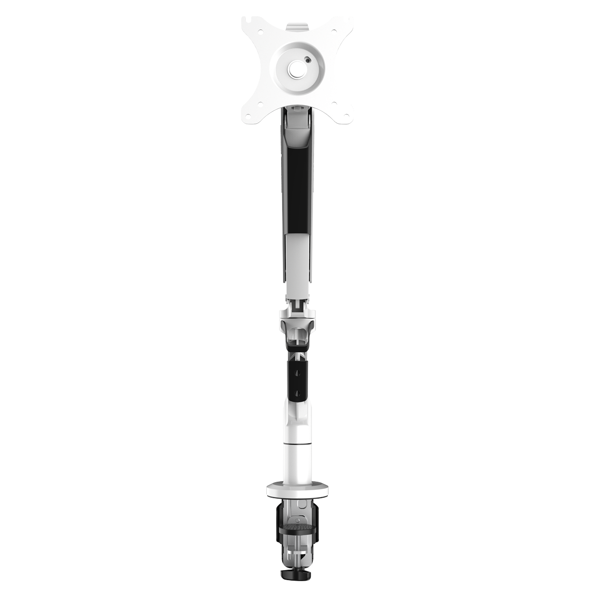 Dellonda DH26 Adjustable Single Monitor Arm with 360° Rotation - White - additional view 3