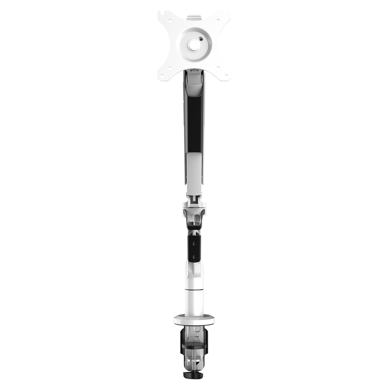 Dellonda DH26 Adjustable Single Monitor Arm with 360° Rotation - White - additional view 3