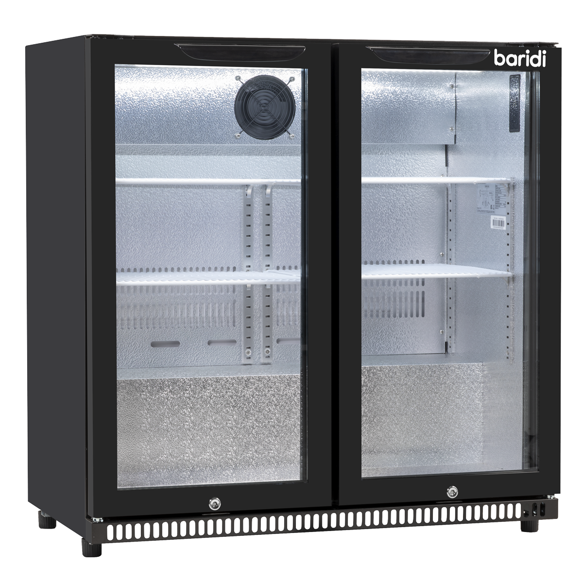 Baridi DH272 Back Bar Drinks Fridge/Cooler with Double Hinged Door & Security Lock 190L - Black - additional view 18