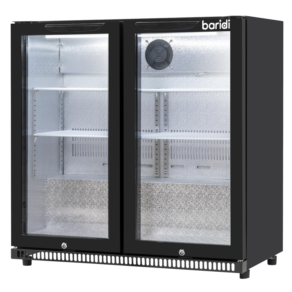 Baridi DH272 Back Bar Drinks Fridge/Cooler with Double Hinged Door & Security Lock 190L - Black - additional view 19