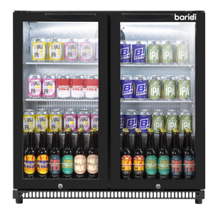 Baridi DH272 Back Bar Drinks Fridge/Cooler with Double Hinged Door & Security Lock 190L - Black - additional view 21