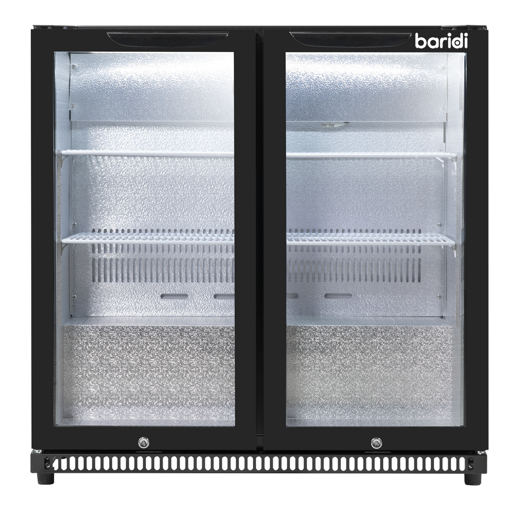 Baridi DH272 Back Bar Drinks Fridge/Cooler with Double Hinged Door & Security Lock 190L - Black - additional view 17