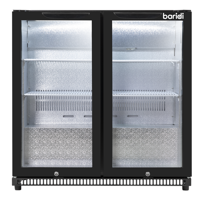 Baridi DH272 Back Bar Drinks Fridge/Cooler with Double Hinged Door & Security Lock 190L - Black - additional view 17
