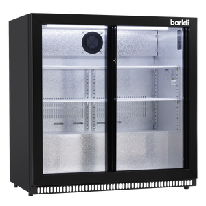 Baridi DH273 Back Bar Drinks Fridge/Cooler with Double Sliding Door & Security Lock 190L - Black - additional view 6