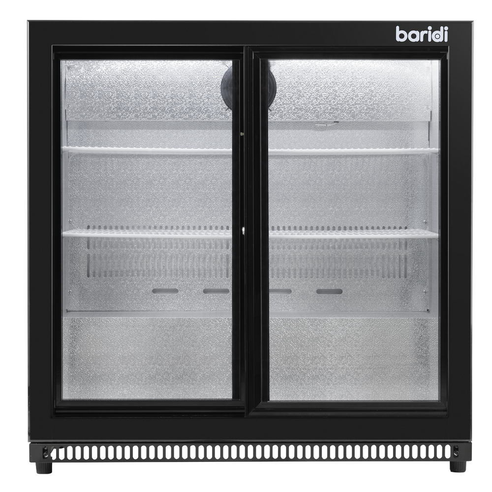 Baridi DH273 Back Bar Drinks Fridge/Cooler with Double Sliding Door & Security Lock 190L - Black - additional view 5