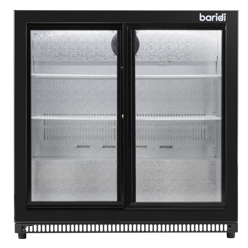Baridi DH273 Back Bar Drinks Fridge/Cooler with Double Sliding Door & Security Lock 190L - Black - additional view 5